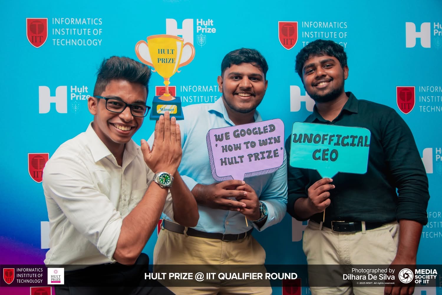 CognivusLabs team pitching at the Hult Prize qualifier round startup competition