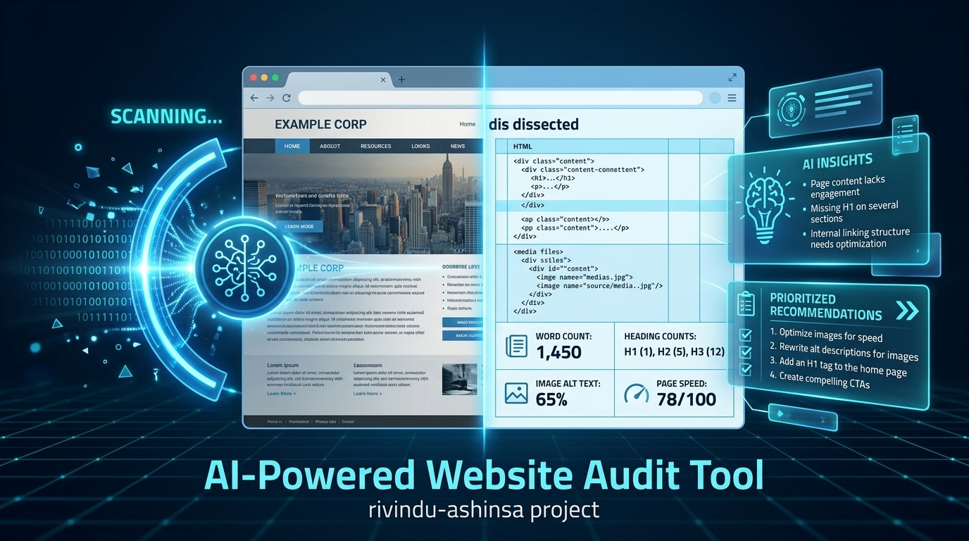 AI-Powered Website Audit Tool project cover
